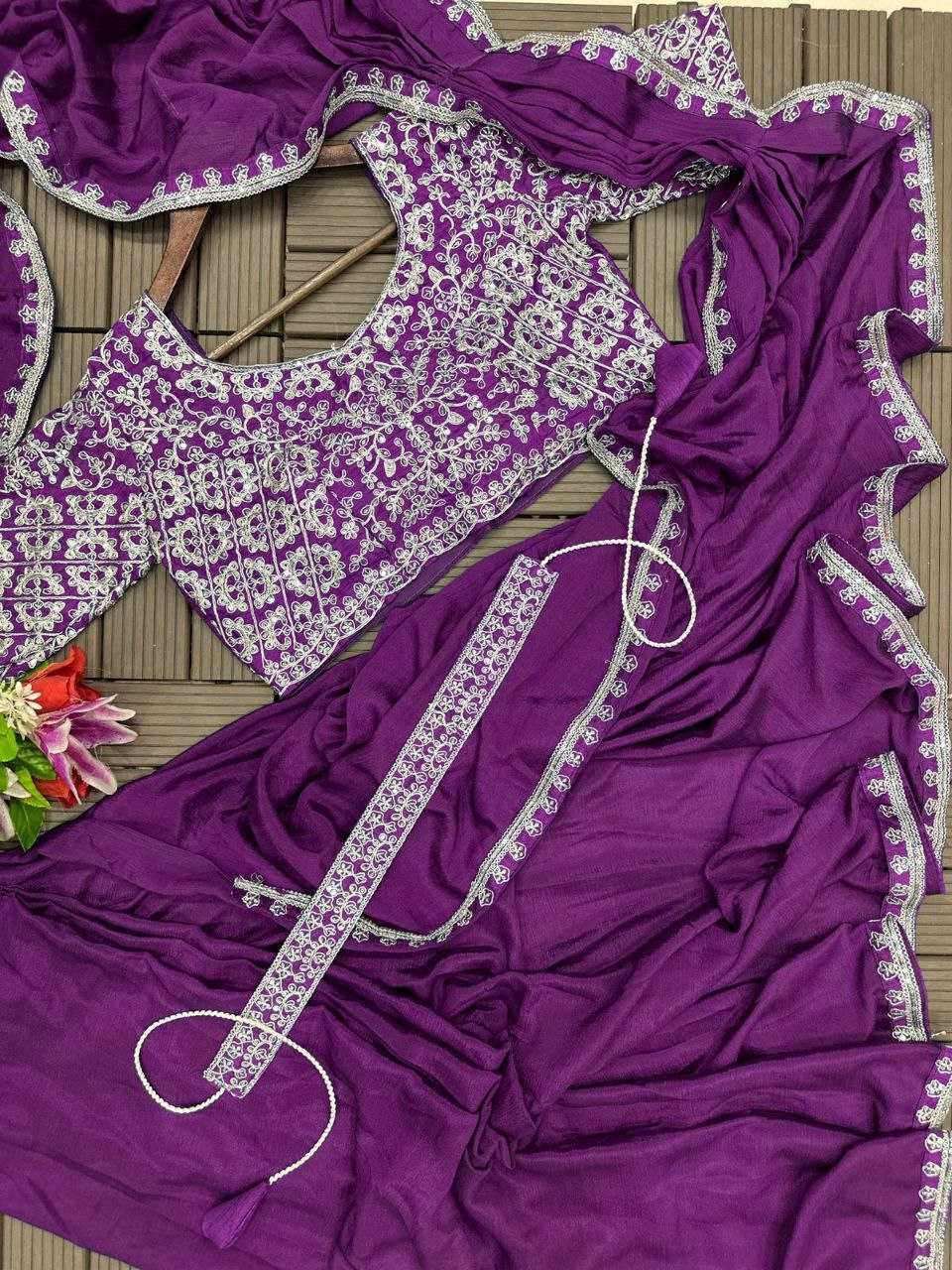 YNF HEAVY CHINNON SILK RHB 103 WHOLESALE SAREES MANUFACTURER